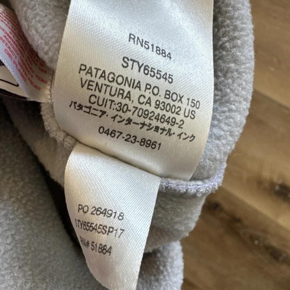 Patagonia Synchilla Snap-T Pullover Girls L 12 Purple‎ Jacket Fleece 65545